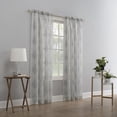 thumbnail image 4 of Mainstays Medallion Sheer Voile Window Curtains Panel Pair, 4 of 6