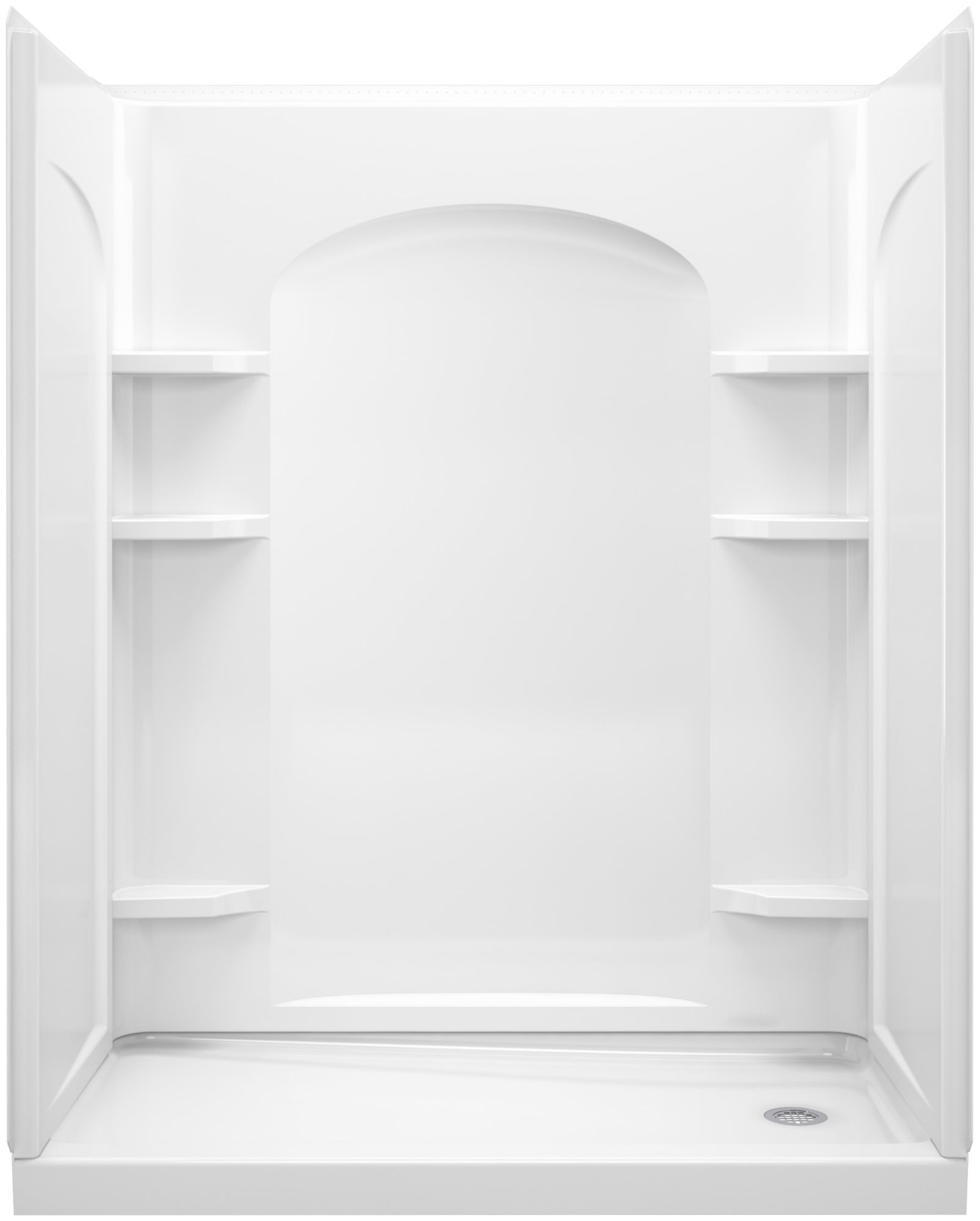 Sterling 72180120 Ensemble 60" 4 Piece Shower Module White