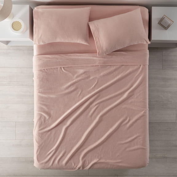 Vianney Viasoft Lilac Full Size Sheets Set Viasoft Microfiber Texture