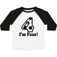 thumbnail image 3 of Inktastic 4 Year Old Soccer Party 4th Birthday Boys or Girls Toddler T-Shirt, 3 of 5