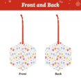 thumbnail image 2 of Disketp Cute Owl The Christmas Ornaments, Christmas Tree Acrylic Hanging Decorations Pendant Christmas Decor Indoors Home Party-Hexagon, 2 of 7