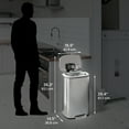 thumbnail image 6 of iTouchless SoftStep 13.2 Gallon Step Pedal Garbage Can, Stainless Steel, 50 Liter, Kitchen Trash Bin, 6 of 6