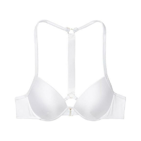 Victoria's Secret Women's Shine Strap Fabulous Push Up Bikini Swim Top White Size 38C NWT