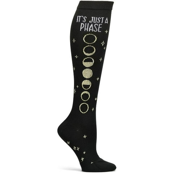 Nurse Mates Compression Socks Regular Calf Up To 17" Color: Just A Phase, Size: OS