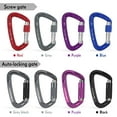 thumbnail image 2 of 24KN Twist Locking Gate Carabiner Heavy Duty Auto Lock Carabiner Outdoor D-ring Buckle Climbing Rappelling, 2 of 8