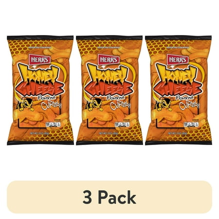 (3 pack) Herr's Honey Cheese Curls