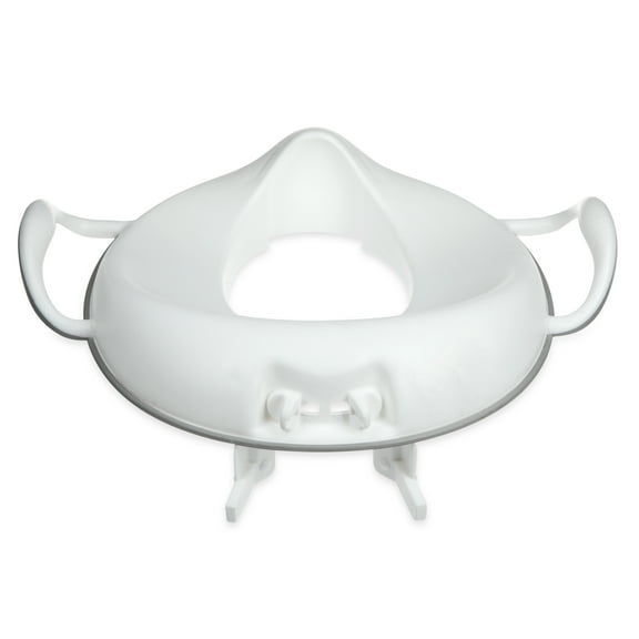 Nuby Safety Toilet Seat Trainer with Easy Grip Handles and Safety Lock, White