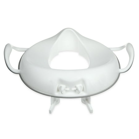 Nuby Safety Toilet Seat Trainer with Easy Grip Handles and Safety Lock, White