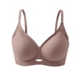 thumbnail image 2 of Lumistal Push Up Bra Jelly Bras Wireless Push Up Bra V Neck Seamless Full Coverage Bralette No Underwire Comfy Thin Breathable Everyday Bra Sports Bras for Women M, 2 of 5