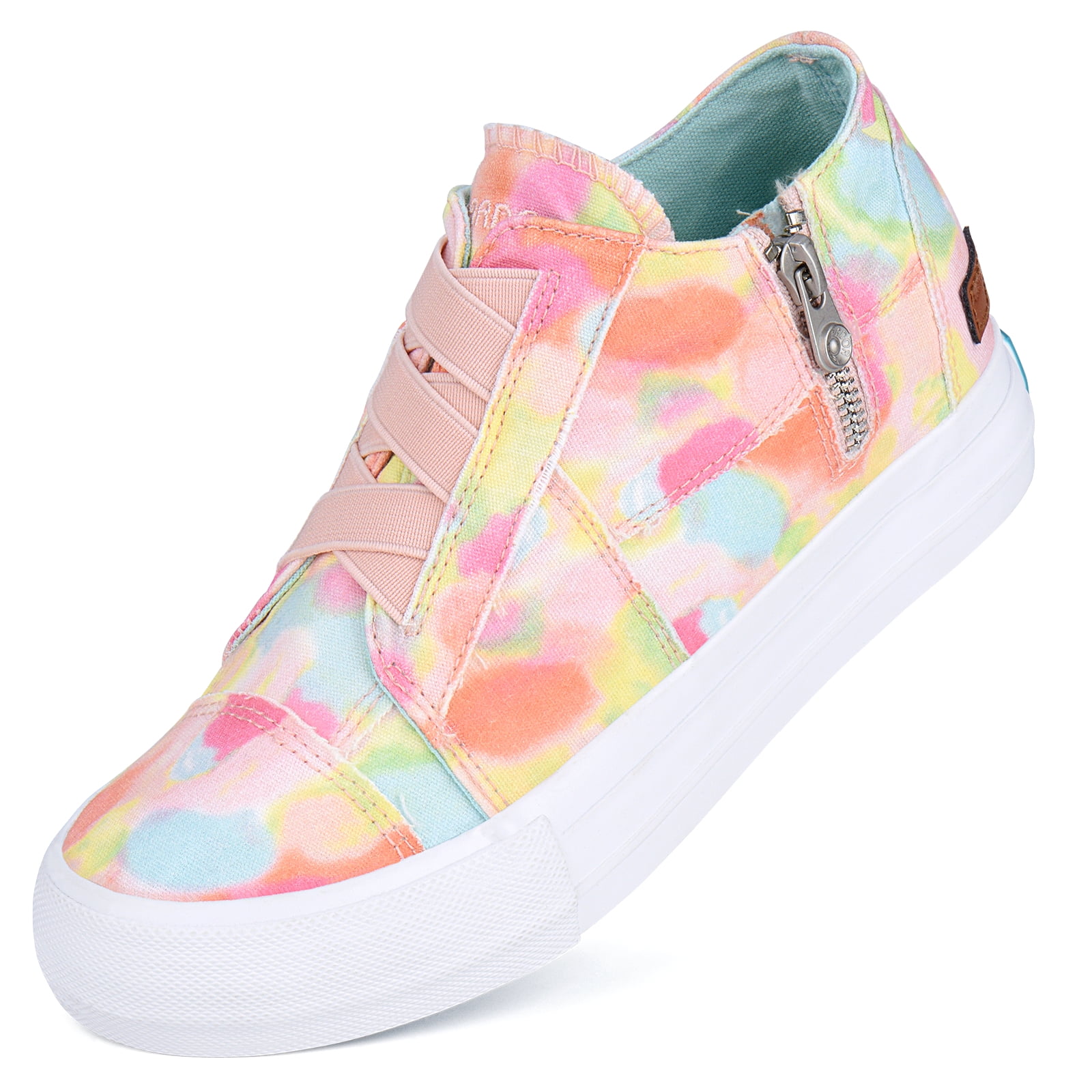 jenn ardor women hidden wedge platform high top canvas sneakers