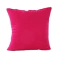 thumbnail image 1 of Riforla Housse de Coussin Décorative en Coton Lin Rayé Rose Vif, 1 of 1