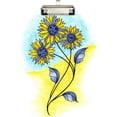 thumbnail image 1 of FMSHPON Yellow Blue Sunflower Clipboard Hardboard Wood Nursing Clip Board and Pull for Standard A4 Letter 13x9 inches, 1 of 2