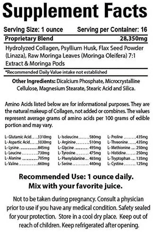 Collagen M7-1Lb. (16oz.) Powder - Promotes Healthy Digestion - 100% Natural - Dietary Supplement