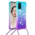 thumbnail image 2 of Funda para Samsung Galaxy S20 Plus 5G Brillantina Líquida Divertida Reluciente y con Cristales en Movimiento Cuerpo Cruzado con Cordón Ajustable, 2 of 5