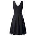 thumbnail image 2 of Haute Edition Women's Sleeveless Scoop Neck A-Line Skater Jersey Dress with Plus, 2 of 4
