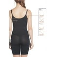 thumbnail image 3 of Siluet Slimming Braless Mid-Thigh Body Shaper with Latex E6027, 3 of 4