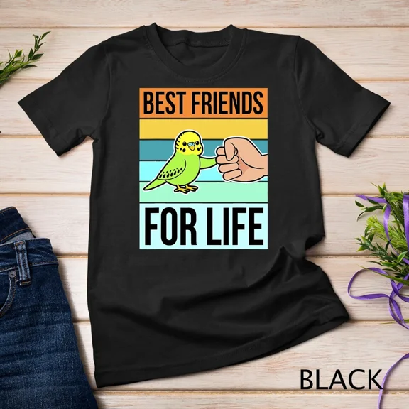 Parakeet Tshirt Budgie Items Bird Budgerigar Parrot T-Shirt Unisex T-shirt, up to size 5XL