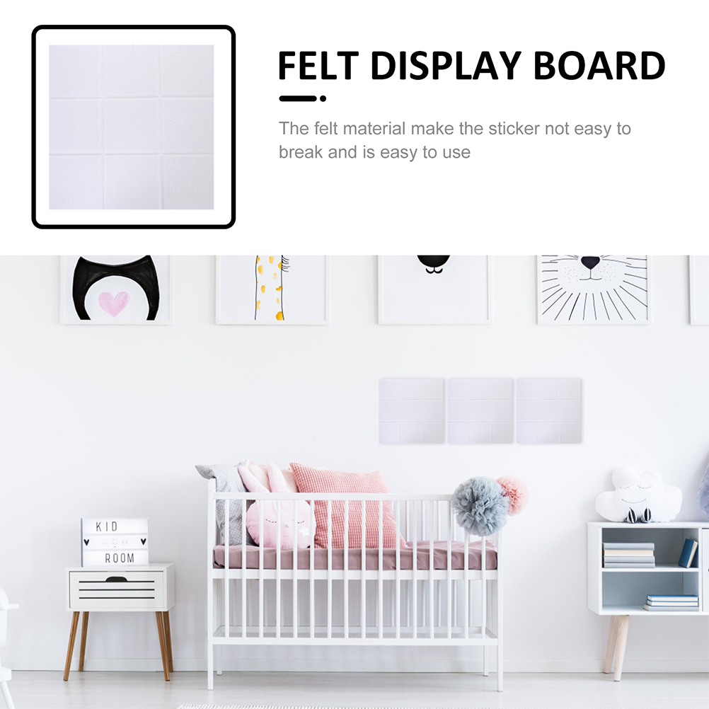 UPOUART White Polyester Acoustic Sound Absorbing Panels for Noise Reduction Office Use, 6 Pieces