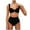 Black, variant on BeAi Womens Swimsuits One Piece Womens Bathing Suits One Piece Cutout Cute Swimwear with Skirt Sexy Tankini for Women Color Block Two Piece Drawstring Previous Orders