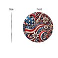 thumbnail image 6 of 4th of July American Round Decorative Hanging Pendant, Patriotic Front Door Wall Decor for Independence Day and Home Styling,July 4th Decorations, 6 of 7