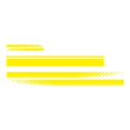 thumbnail image 2 of 5PCS Calcomanías para automóviles Calcomanías para capó gráfica Capucha universal Lado del cuerpo de carreras, Autoadhesivo, Raya larga, Amarillo shamjiam pegatinas de coches, 2 of 8