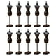 thumbnail image 4 of 10 mini maniquíes para muñecas, vestidos, regalos de cumpleaños con soporte para fotos de escenas de vida Negro, 4 of 9