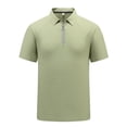 thumbnail image 3 of Plus Size Big & Tall Men's Summer Ice Silk Cooling Quick Dry Business Sports Lapel Half-Zip Short Sleeve Shirt Casual Button Down Tops Tees Breathable Moisture Wicking Golf, 3 of 9