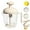 White, variant on Multifunctional Egg Beater with Filter Cup, Practical Manual Egg Mixer with Scale Lines, Spill-Resistant Design for Efficiently Whisking Eggs and Batters in Kitchen Baking