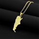 thumbnail image 1 of Fashion Argentina Map With City Name Pendant Necklaces Women Girl Charm Stainless Steel Gold Silver Color Argentine Maps Jewelry--B-Product code 37088 B, 1 of 3