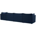 thumbnail image 3 of Meridian Furniture Jacob Navy Velvet Modular Sofa, 3 of 9
