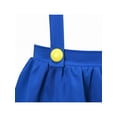 thumbnail image 4 of Robe Fille Bleue Bretelles Plissée Mini Taille Haute Fête Halloween 6 Ans, 4 of 5
