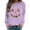 Purple, variant on Trendfront Womens Halloween Pumpkin Face Sweatshirts Crewneck Long Sleeve Rhinestone Graphic Jack O Lantern Design Casual Fall Pullover Tops