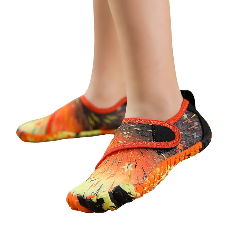 eczipvz Running Shoes for Kids Water Shoes for Kids Aqua Socks Barefoot Beach  Sports Swim Pool Quick Dry Lightweight Toddler Girl Sneakers (Orange,Big  Kid 3.5) - Walmart.com