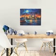 thumbnail image 5 of Naloa Neon Shanghai Cityscape Night Print Canvas Bathroom Wall Art,Bathroom Wall Art Decoration, Canvas Poster Prints,Decorative Paintings for Living Room, Bathroom, Kids Room, 5 of 6