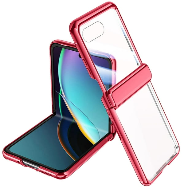 Funda YQODSZ para Motorola Razr+ 2023 con protección de pantalla y bisagra