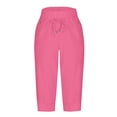 thumbnail image 3 of WILLBEST Pantalones Casuales de Cintura Alta con Cordón y Bolsillos para Mujer: Ideales para Uso Diario. Diseño Elegante para Primavera y Verano. Conjuntos Cómodos y Relajados. XXXL, 3 of 5