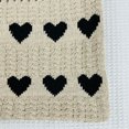 thumbnail image 3 of Yucurem Women Crochet Tote Handbag Heart Pattern Ladies Daily Handbag (Khaki Black) Fashion shoulder bag (C), 3 of 6
