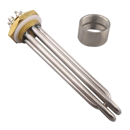 

Immersion Water Heating Element Electric Boiler DC Tubular Heater For Replacement Heater 1.25inch BSP 24V 600W/900W/1200W/1500W