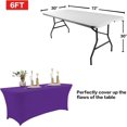 thumbnail image 2 of Mantel IVAPUPU, 2 unidades, rectangular, ajustado, de 6 pies, color morado, 2 of 6