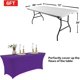 thumbnail image 2 of Mantel IVAPUPU, 2 unidades, rectangular, ajustado, de 6 pies, color morado, 2 of 6