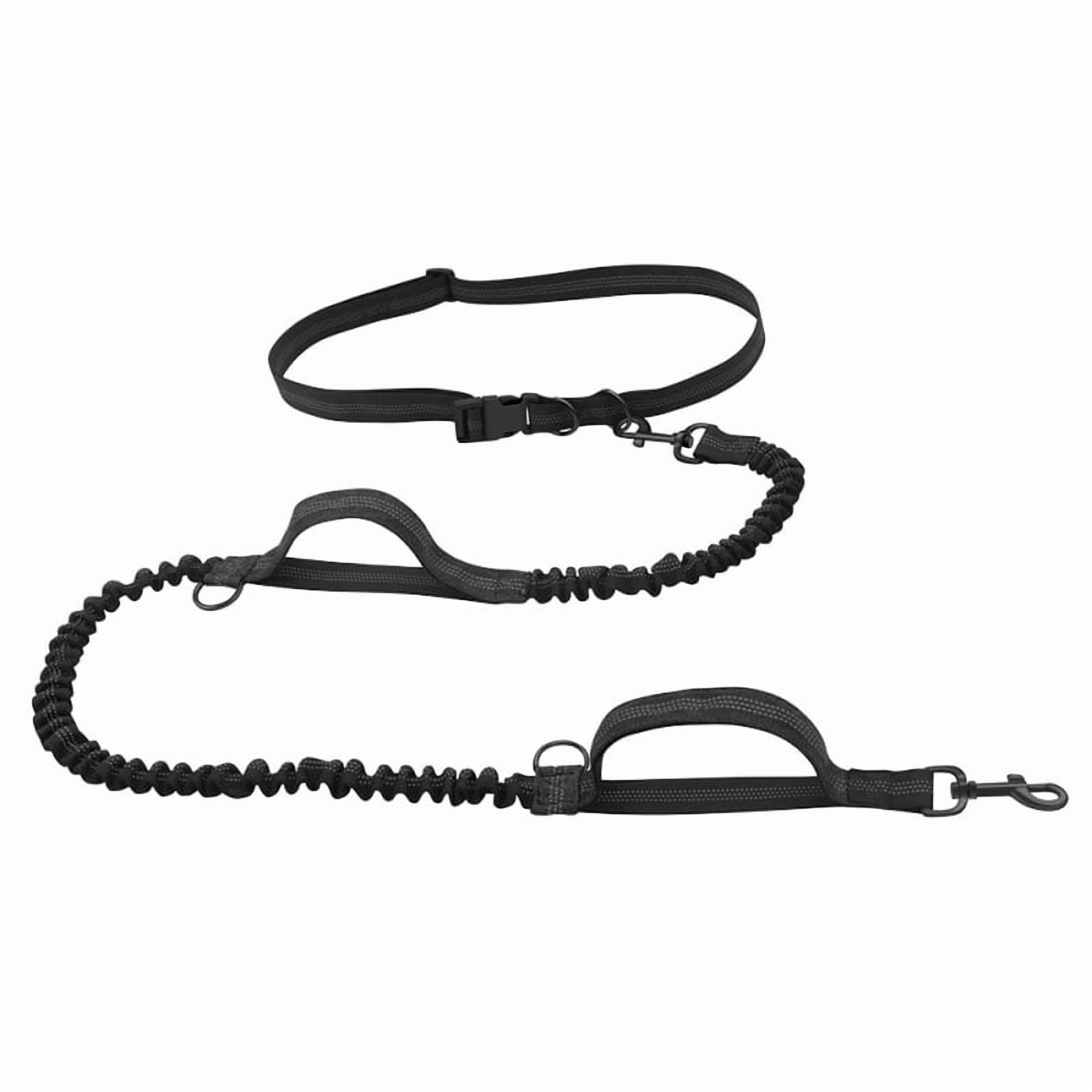 Adjustable Reflective Dog Collar & Leash Set - Nylon Pet Running Traction Rope for Large Dogs, Soft Durable Comfortable Tactical Dog Leash Kit