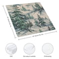 thumbnail image 3 of WERPE Snowy Landscape Trees Sky Dinner Napkin for Dining Table Kitchen Daily Party Housewarming Farmhouse Decor 4 PCS, 3 of 7