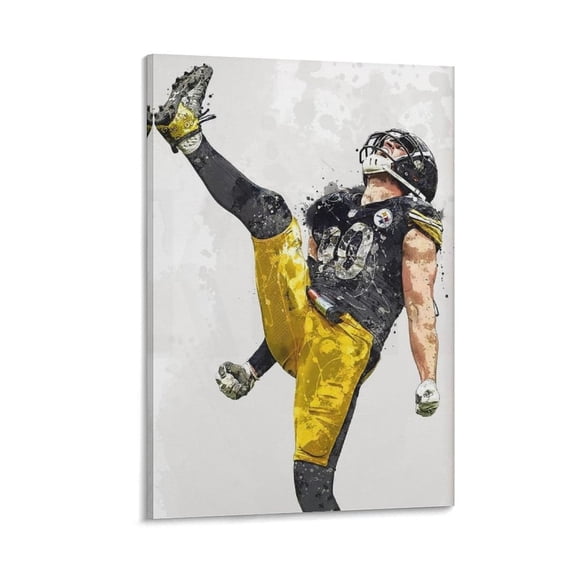 TJ Watt Canvas Poster(2) Wall Art Poster Scroll Canvas Painting Picture Living Room Decor Home 16x24inch(40x60cm)