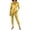 Gold, variant on QHFBli Women's Metallic T-Shirt and Legging Trousers Round Neck Long Sleeves Shining Disco Tee Top Pant Neck Jumpsuit Outfit