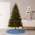 thumbnail image 6 of Xecao Tennis Pattern Christmas Tree Skirt Round Xmas Tree Mat Base Cover for Holiday Home Decorations-30", 6 of 6