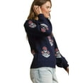 thumbnail image 2 of GARDEN NAKED Floral Knit Sweater with Puff Sleeves, 2 of 5