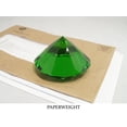 thumbnail image 3 of Zoogamo 120mm Dark Green Diamond Shaped Glass Crystal Paperweight  Home Office Decor & Wedding Favors Decoration with Gift Box, 3 of 6