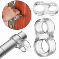 thumbnail image 5 of 2pcs door handle protectors - silicone door stopper - PVC door handle stopper - transparent non-toxic door stopper - protect wall - window stopper, 5 of 5