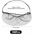 thumbnail image 2 of 100 Pcs Beard Nets Food Service Beard Covers Beard Guards Black Comfortable Protective Beard Covers Beard Mask for Men Facial Hair, 2 of 7