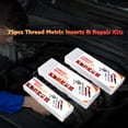 thumbnail image 2 of 75pcs Thread Repair Kit Metric HSS Drill Helicoil Stripped Damaged Thread Restore Tool Set Automotive Tools Thread Metric Inserts & Repair Kits M5-M8, 2 of 8